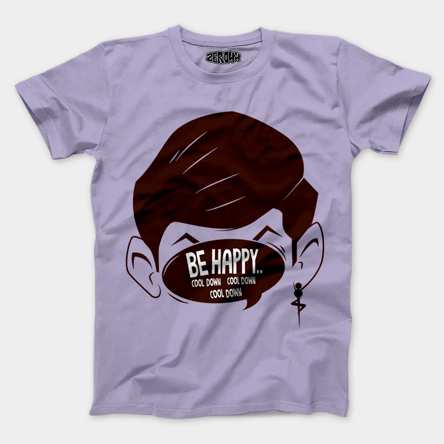 Be Happy Cool Down Cool Down Cool Down Men/Unisex T-Shirt in Lavender Color
