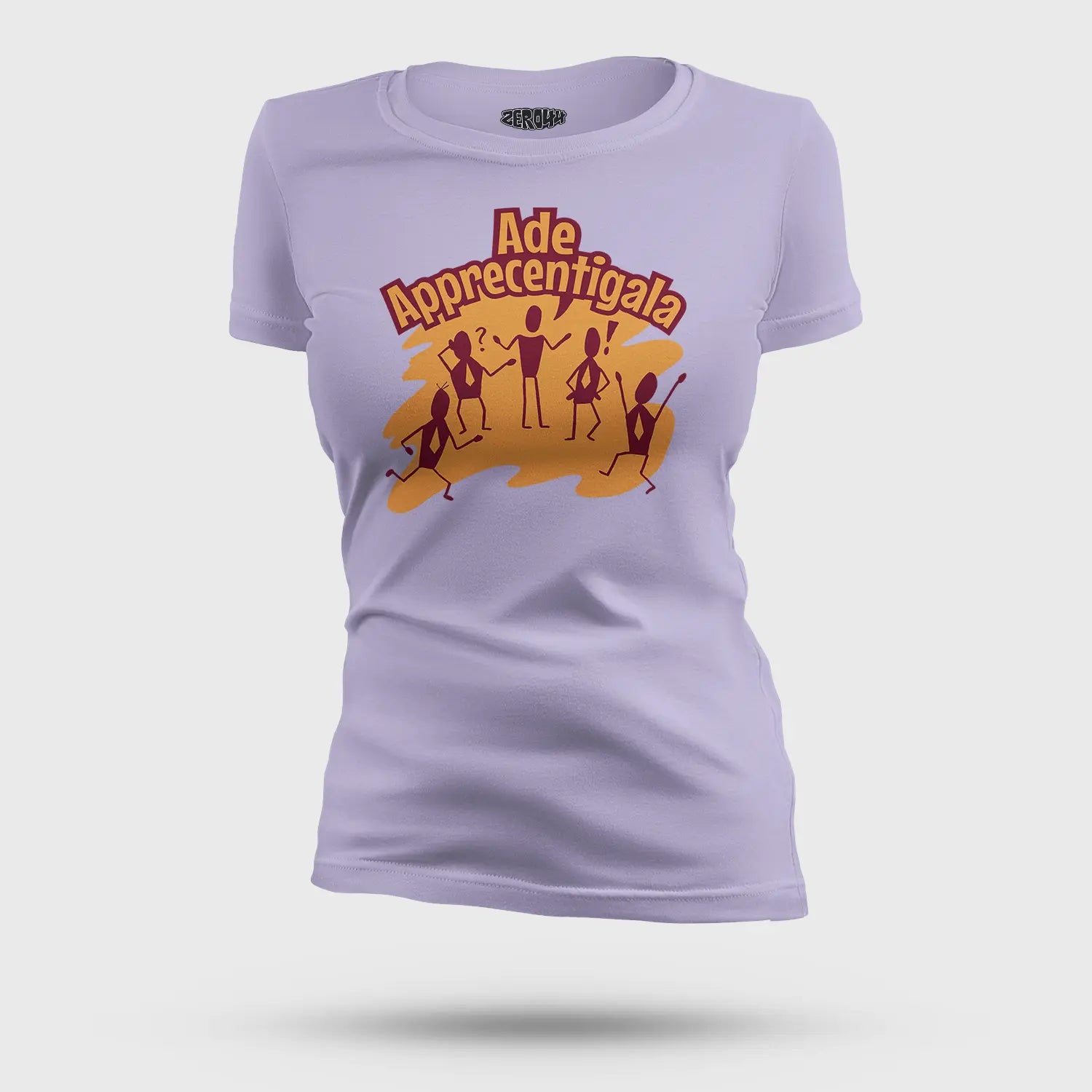 Ade Apprecentingala Women's T-Shirt in Lavender Color