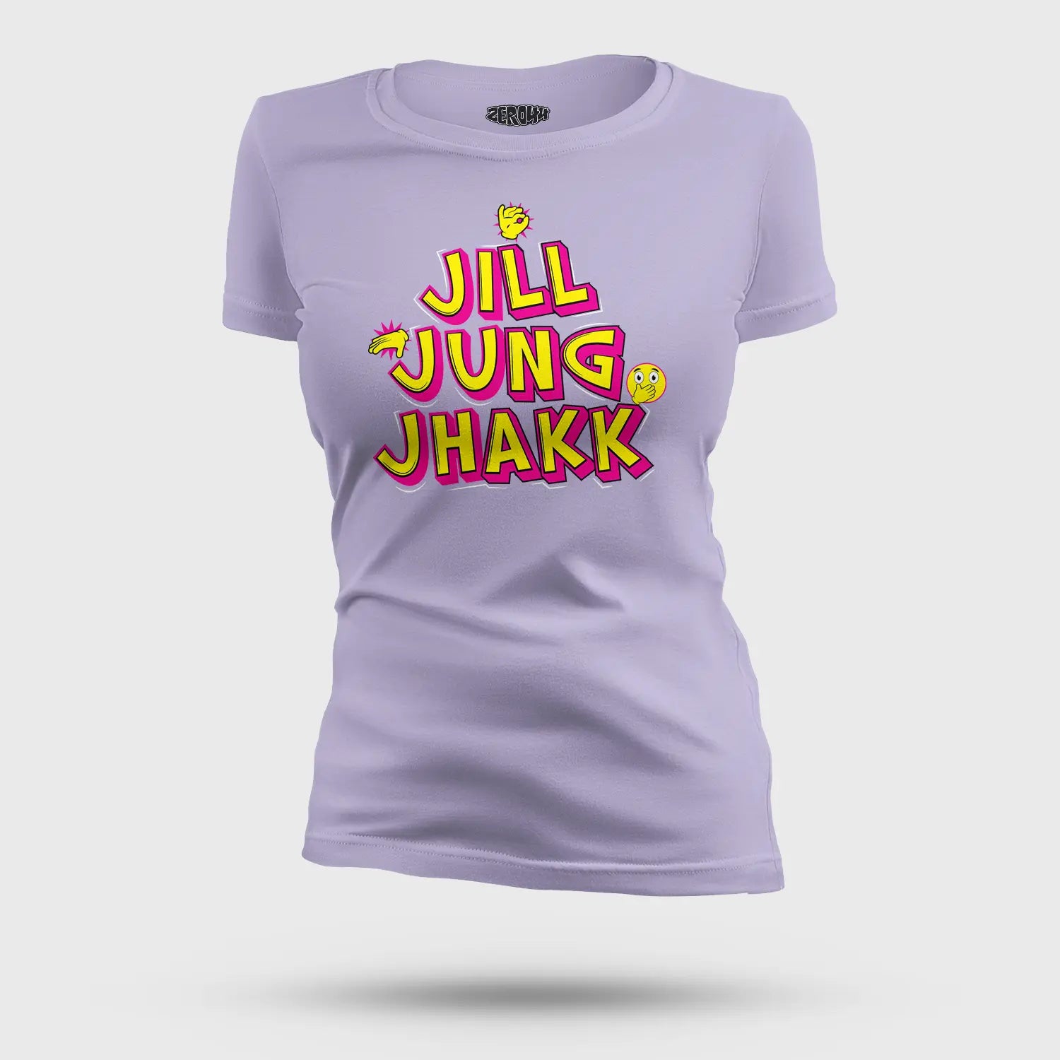 Jill Jung Jhakk Women's T-Shirt in Lavender Color