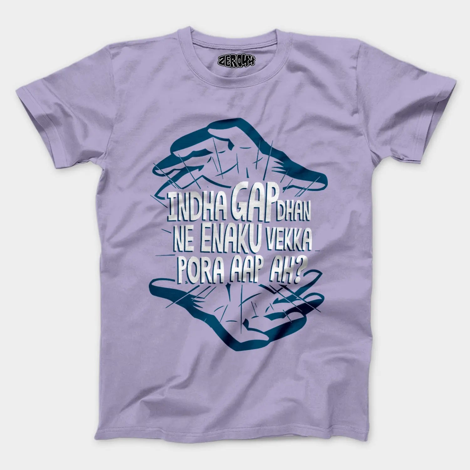 Indha Gap Dhan Ne Enaku Vekka Pora Aap Ah? Men/Unisex T-Shirt in Lavender Color