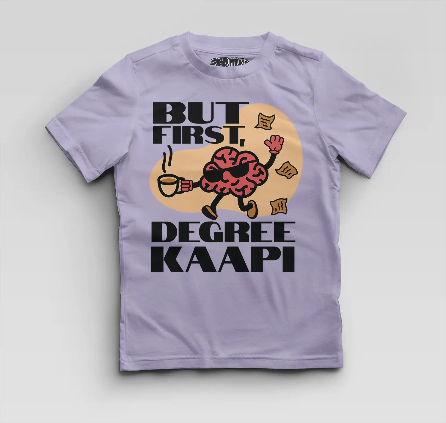But First Degree Kaapi Boys Round Neck T-Shirt in Lavender Color