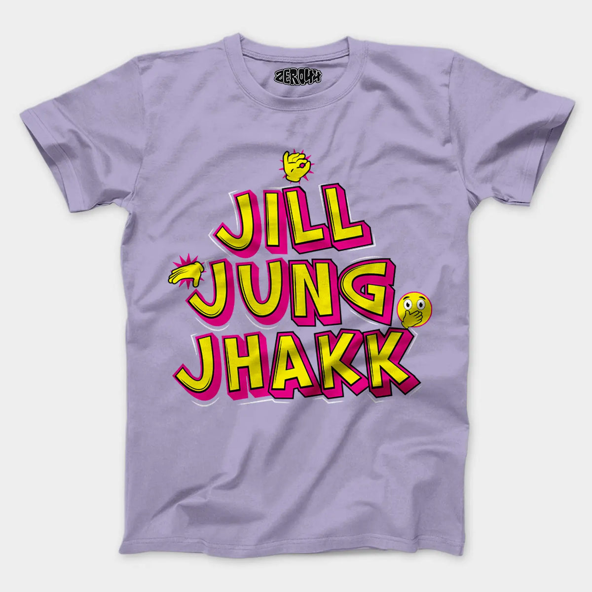 Jill Jung Jhakk Men/Unisex T-Shirt in Lavender Color