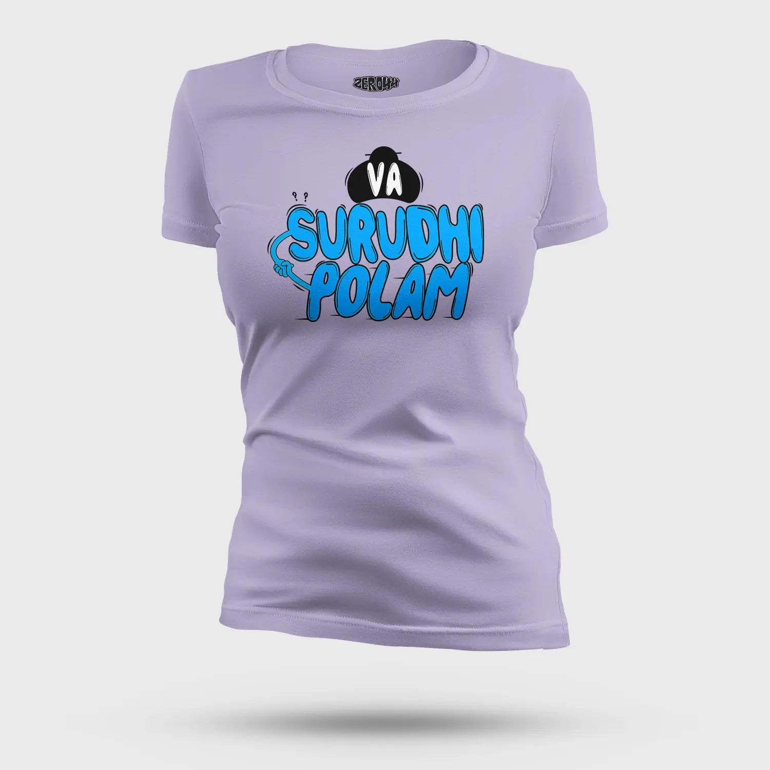 Va Surudhi Polam Women's T-Shirt in Lavender Color