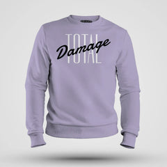 Total Damage Men/Unisex Sweatshirt in Lavender Color
