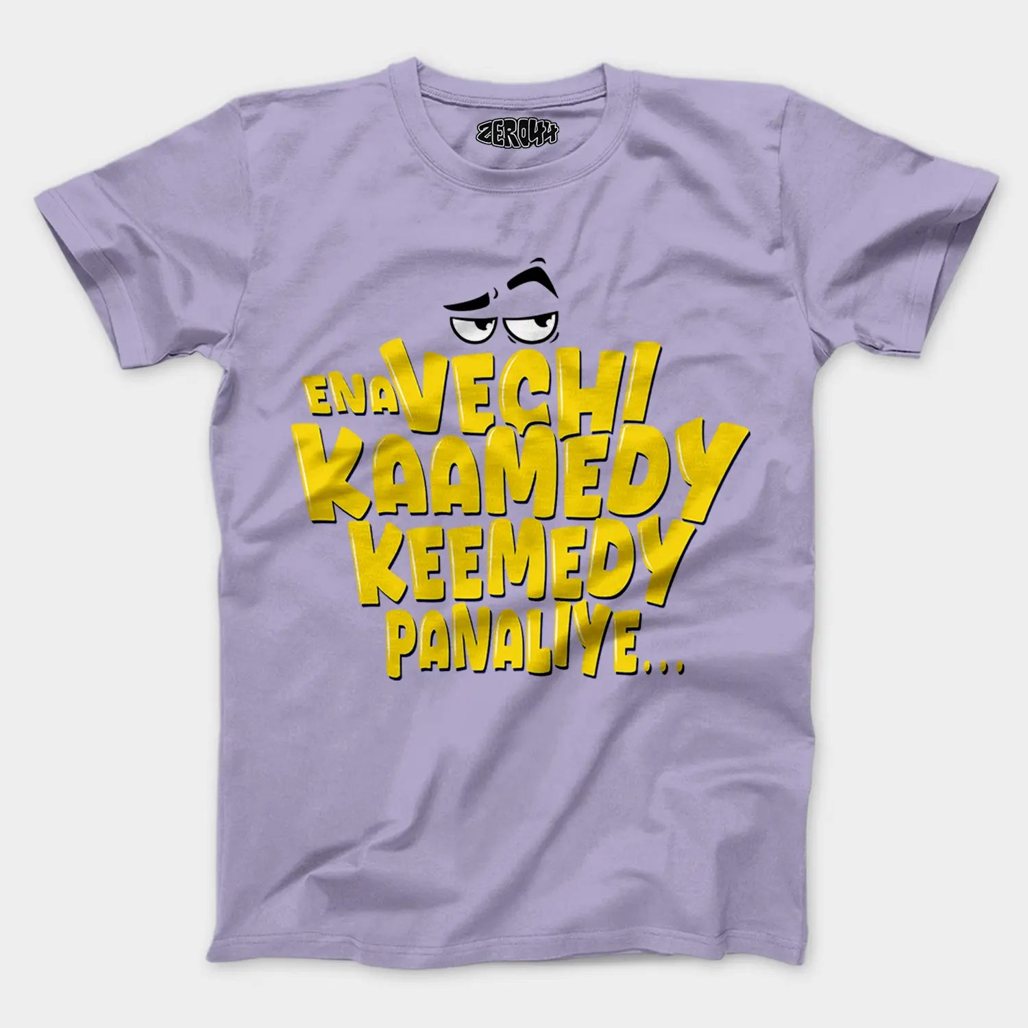 Ena Vechi Kaamedy Keemady Panaliye Men/Unisex T-Shirt in Lavender Color