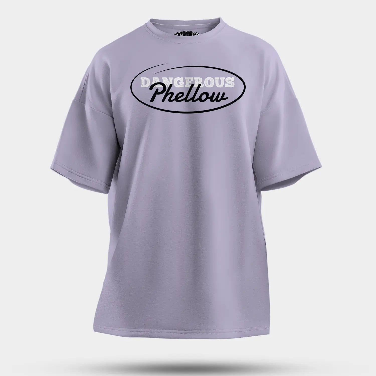 Dangerous Phellow Men/Unisex Oversized T-Shirt in Lavender Color