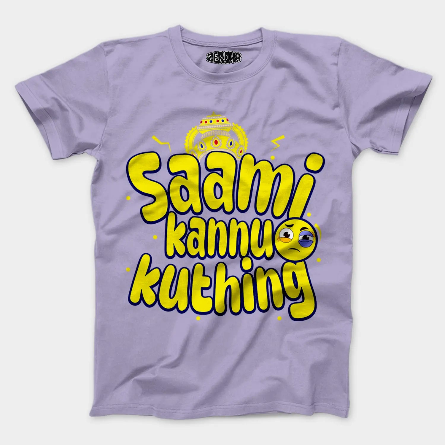 Saami Kannu Kuthing Men/Unisex T-Shirt in Lavender Color