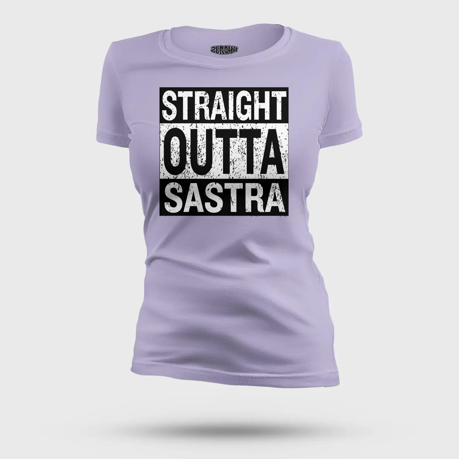 Straight Outta Sastra Women's T-Shirt in Lavender Color