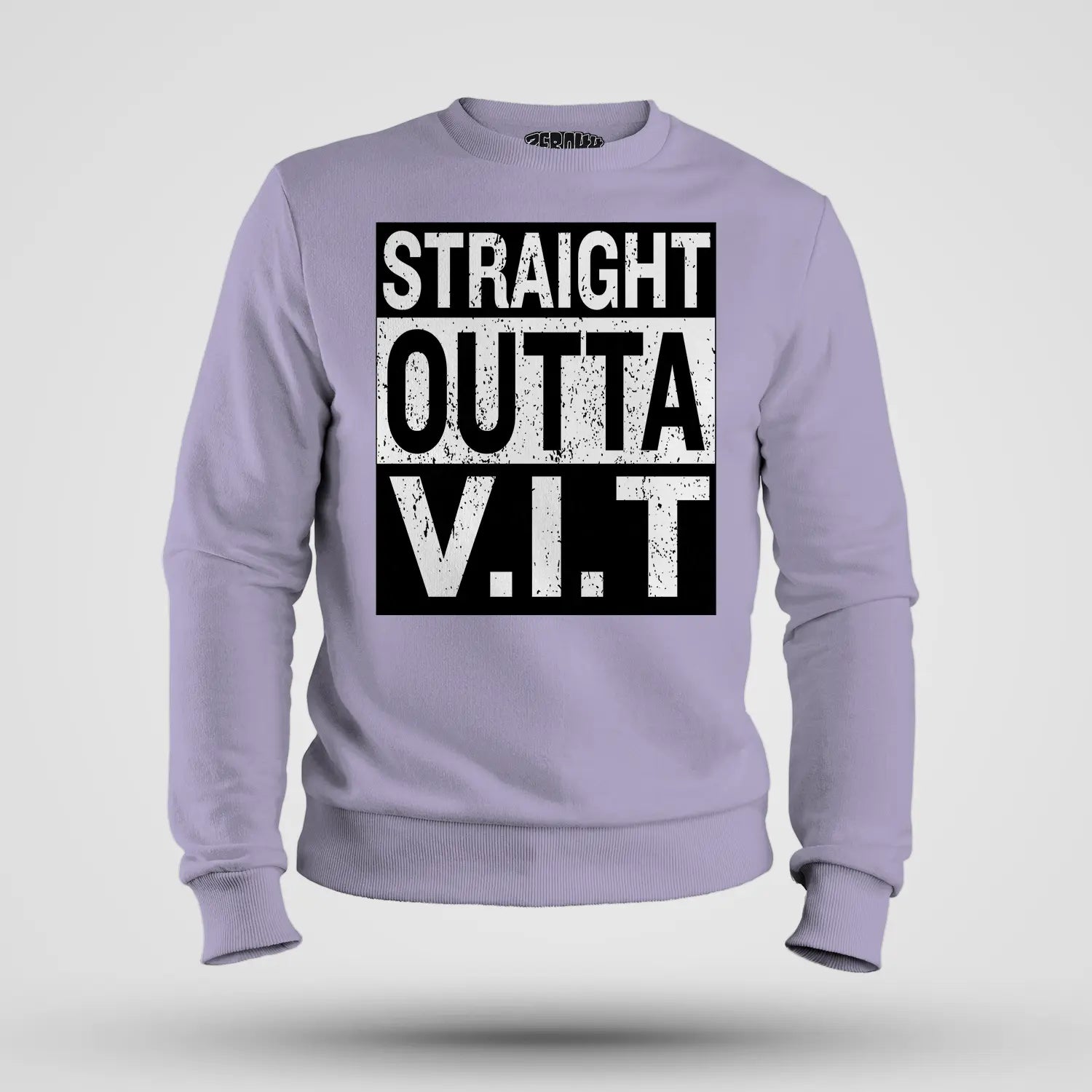 Straight Outta Vit Men/Unisex Sweatshirt in Lavender Color
