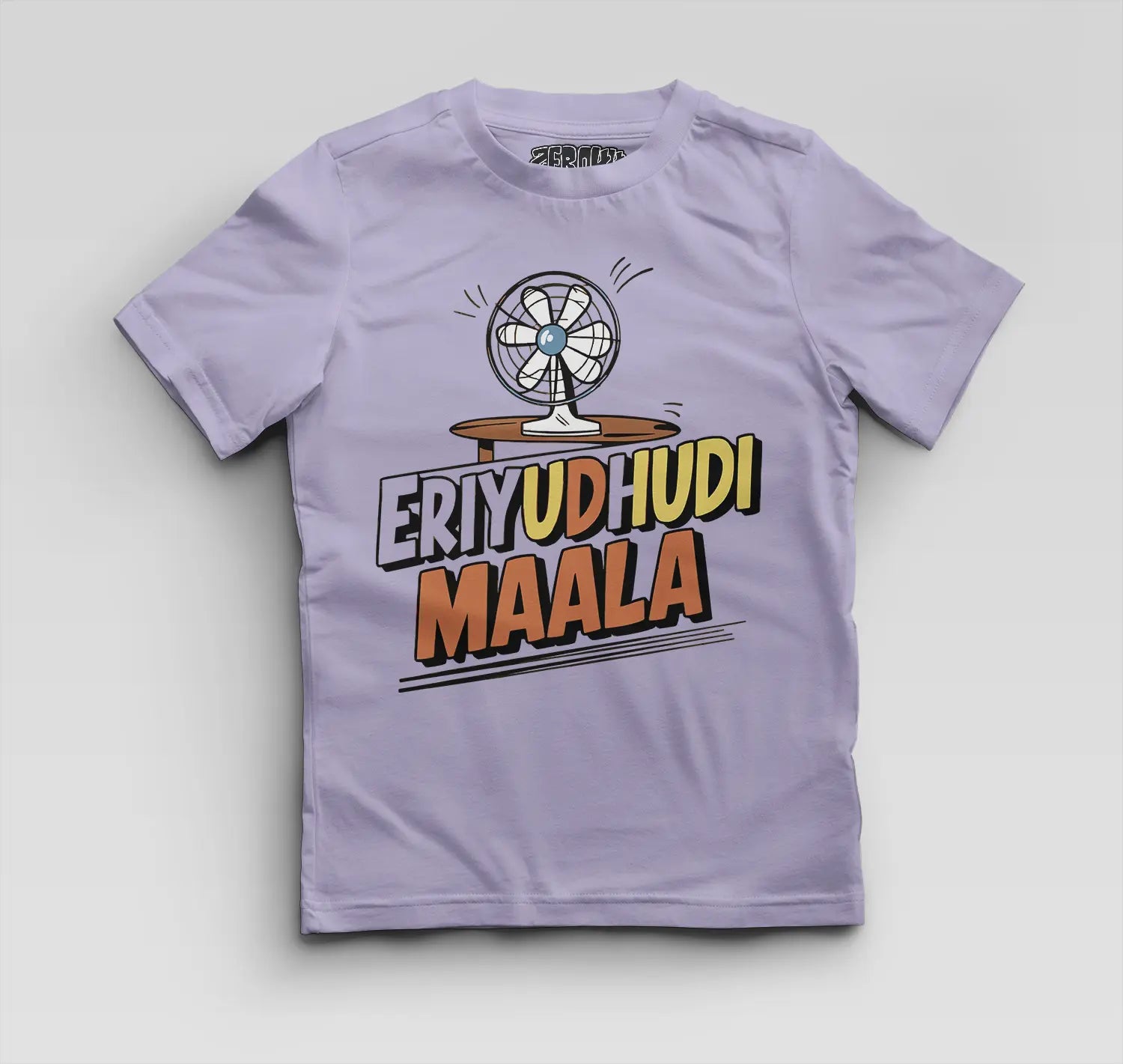 Eriyudhudi Maala Boys Round Neck T-Shirt in Lavender Color