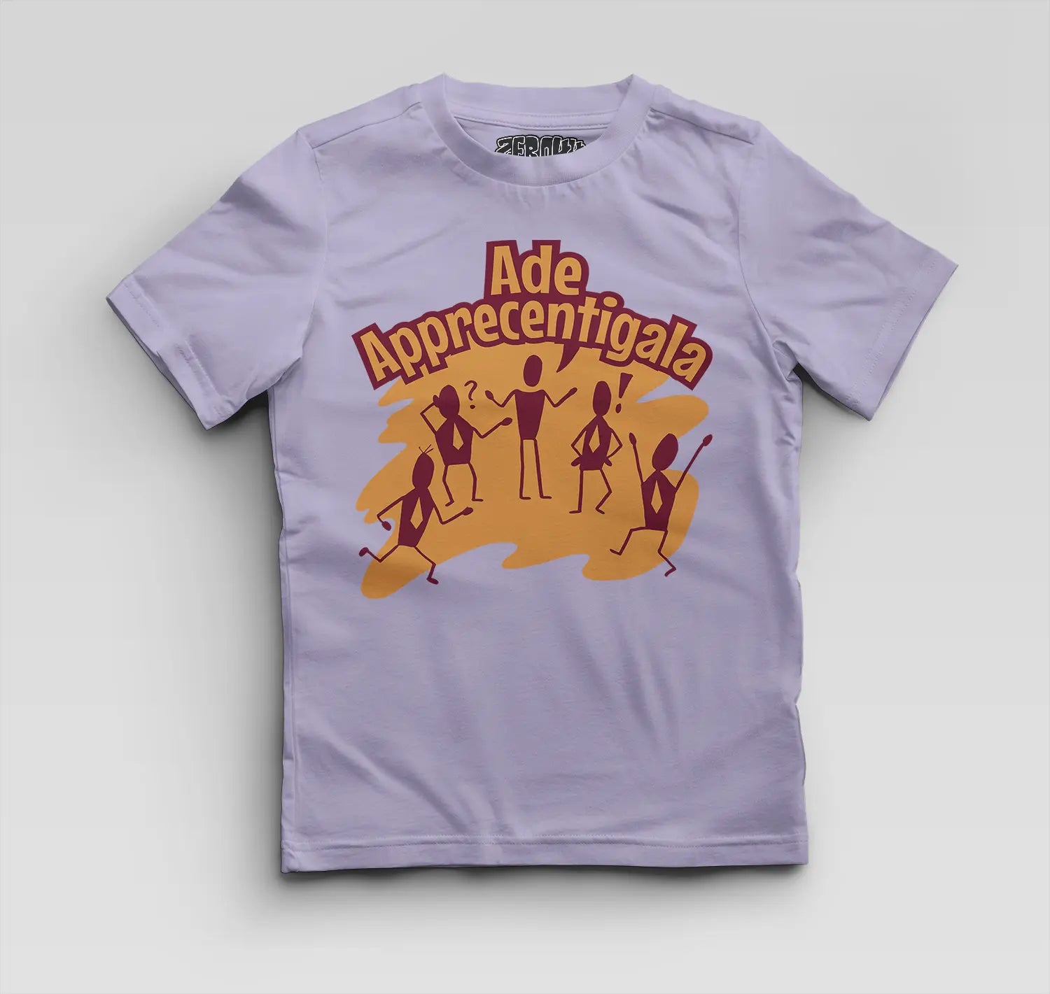 Ade Apprecentingala Boys Round Neck T-Shirt in Lavender Color
