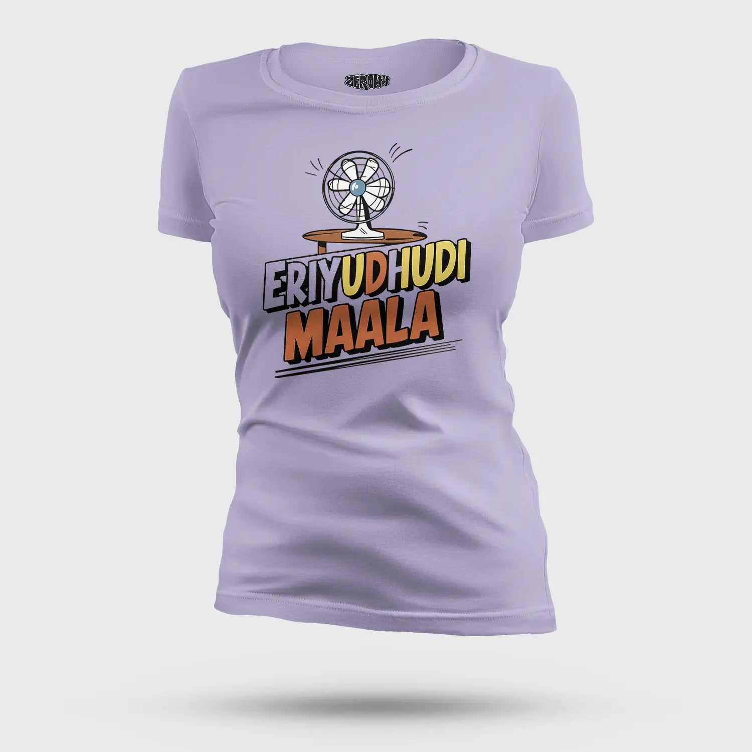 Eriyudhudi Maala Women's T-Shirt in Lavender Color