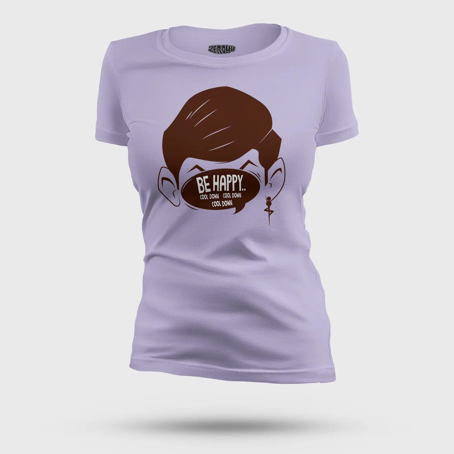 Be Happy Cool Down Cool Down Cool Down Women's T-Shirt in Lavender Color