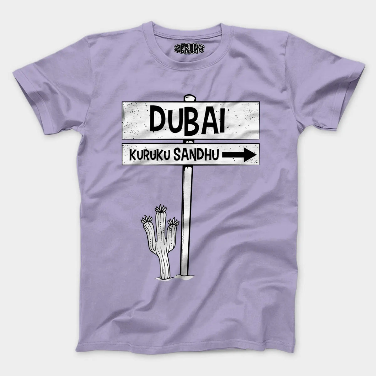 Dubai Kuruku Sandhu Men/Unisex T-Shirt in Lavender Color