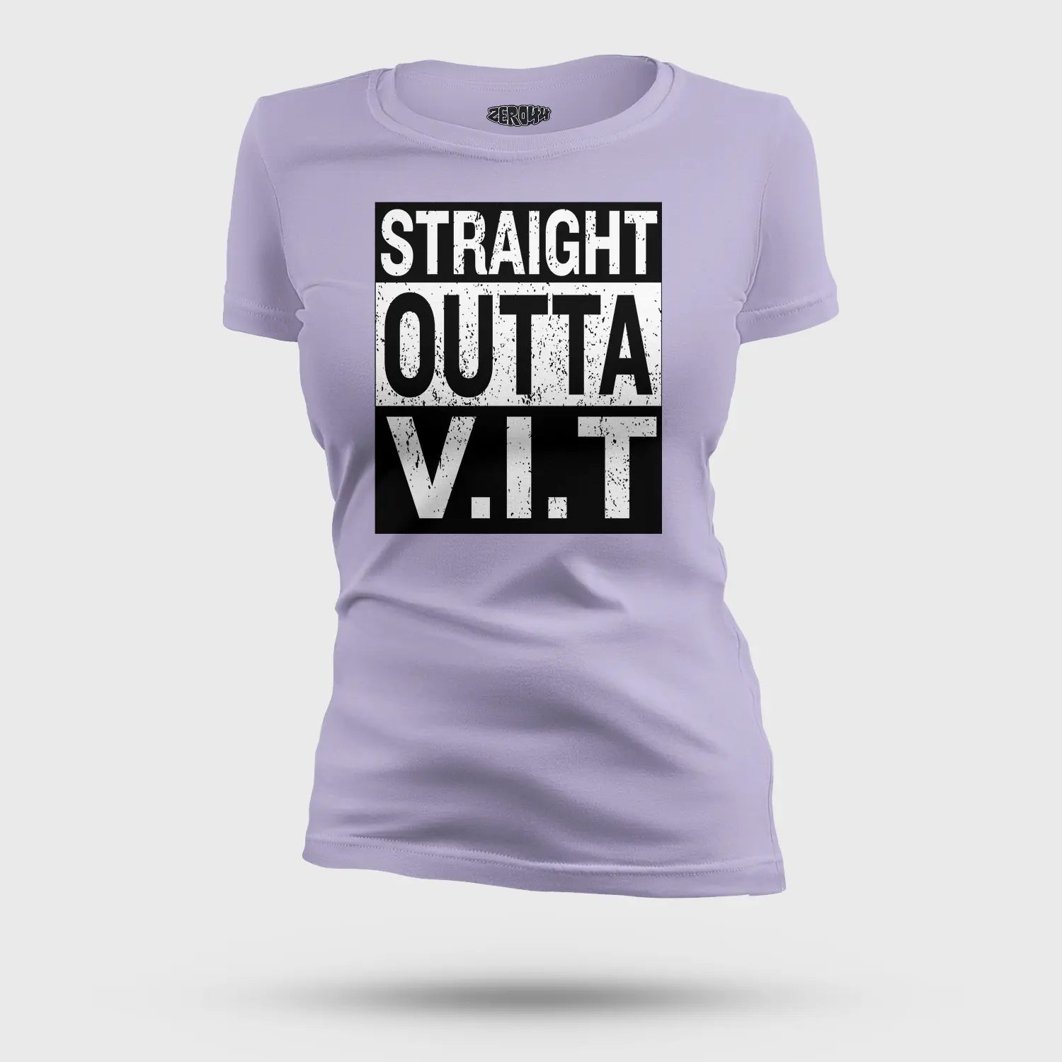 Straight Outta Vit Women's T-Shirt in Lavender Color