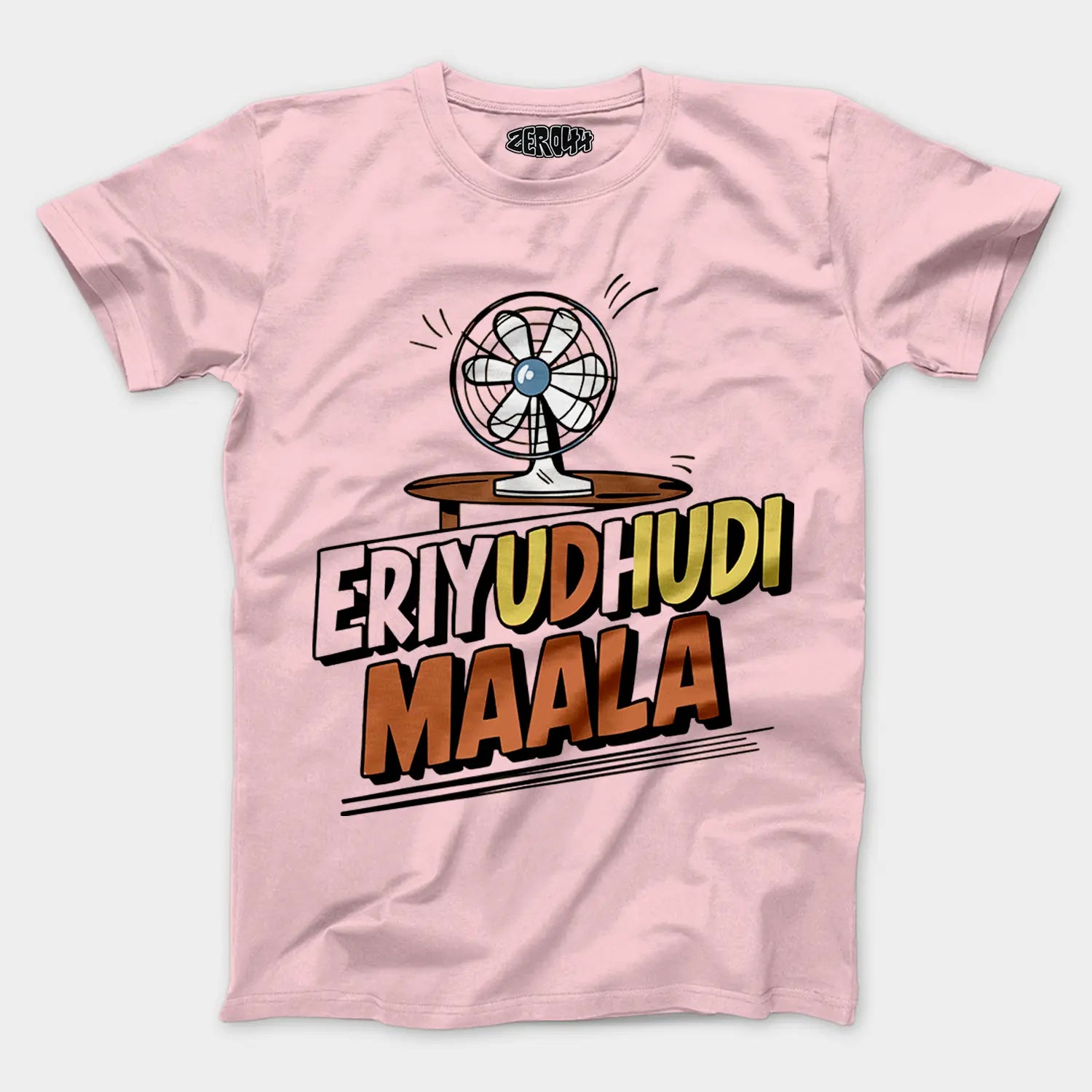 Eriyudhudi Maala Men/Unisex T-Shirt in Light Baby Pink Color