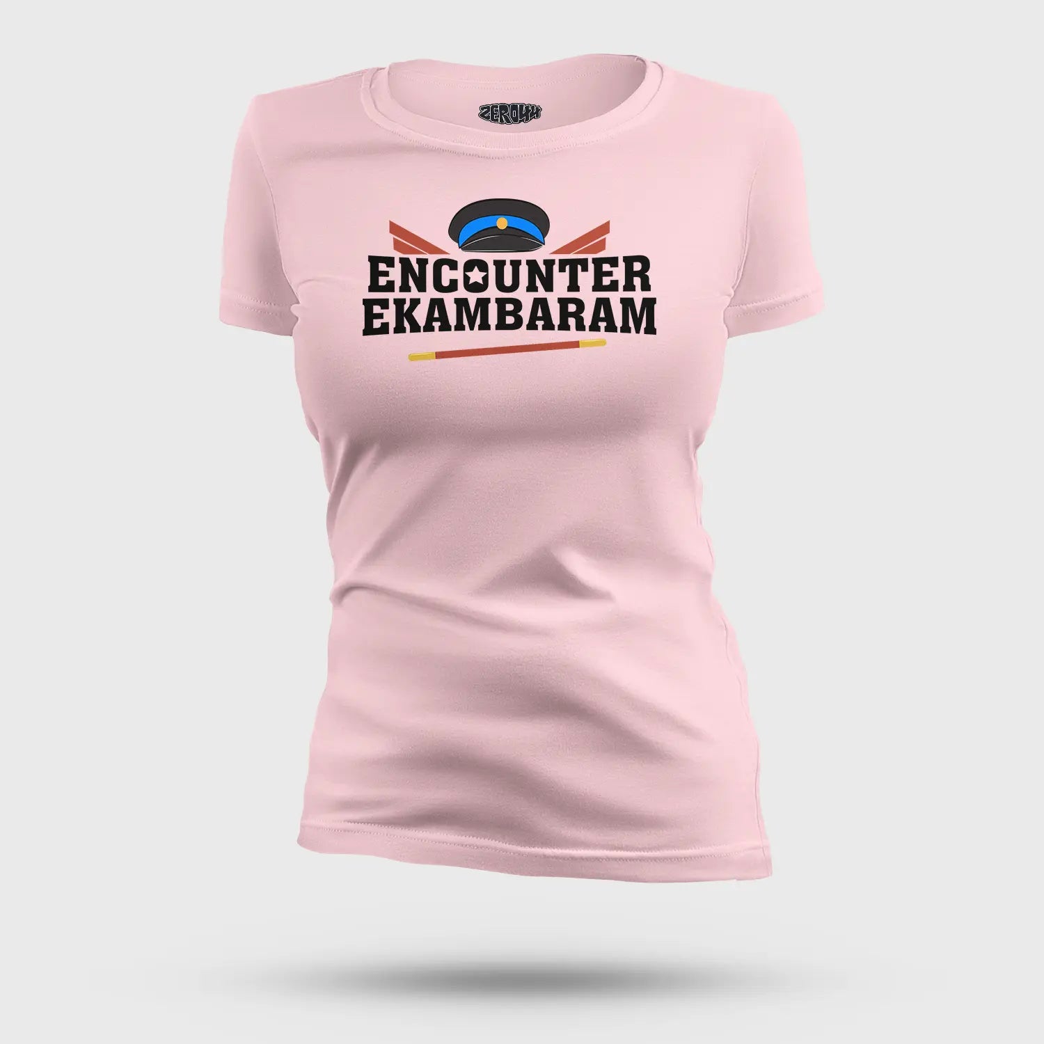 Encounter Ekambaram Women's T-Shirt in Light Baby Pink Color