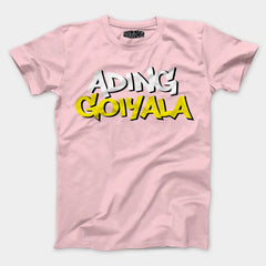 Ading Goiyala Men/Unisex T-Shirt in Light Baby Pink Color
