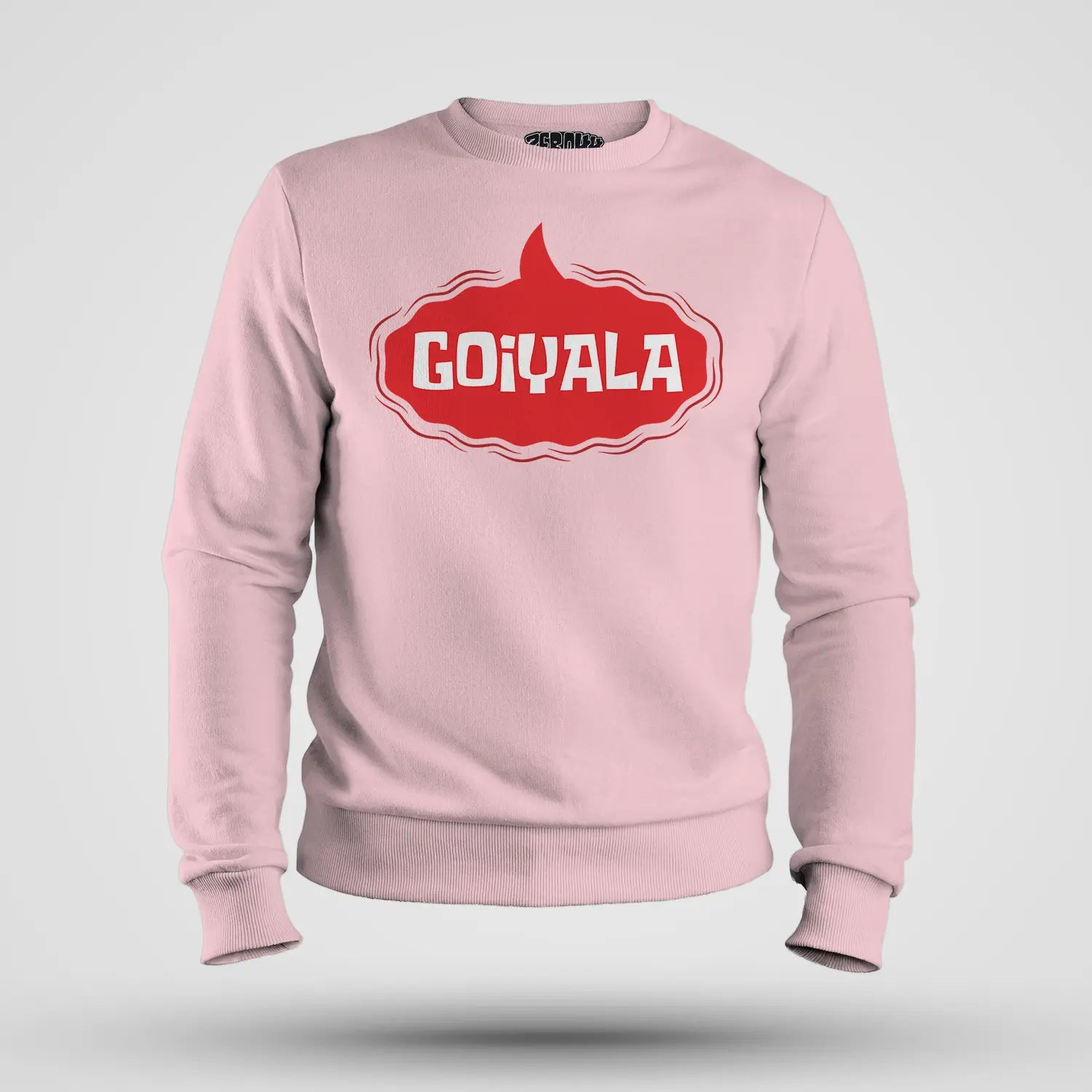 Goiyala Men/Unisex Sweatshirt in Light Baby Pink Color