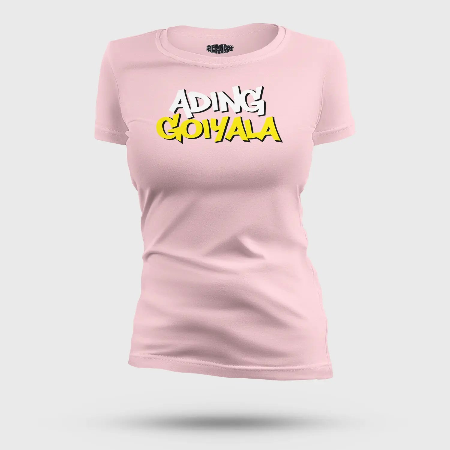 Ading Goiyala Women's T-Shirt in Light Baby Pink Color