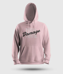 Total Damage Men/Unisex Hoodie in Light Baby Pink Color