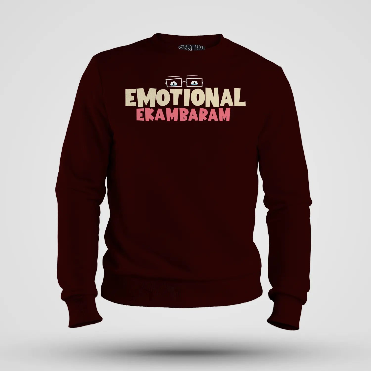Emotional Ekambaram Men/Unisex Sweatshirt in Maroon Color