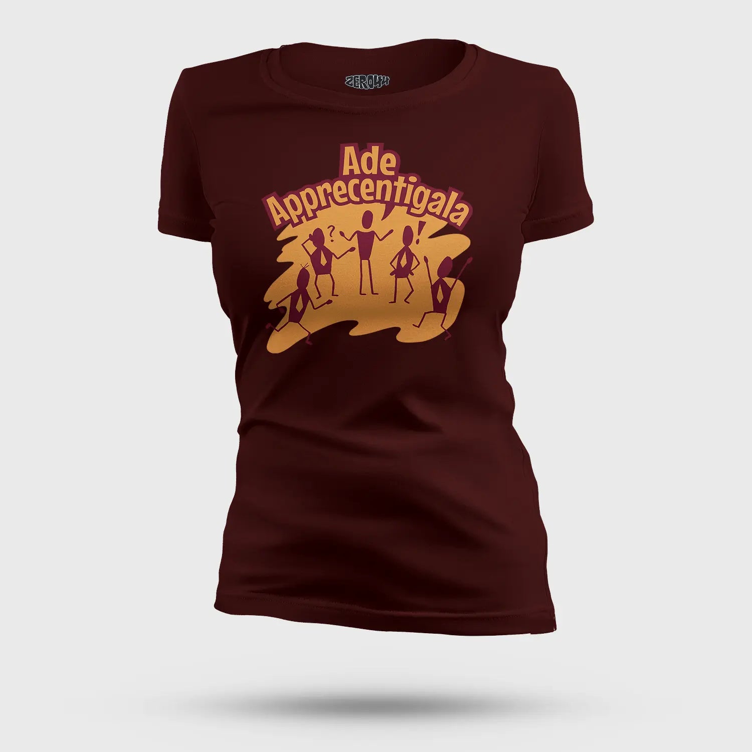 Ade Apprecentingala Women's T-Shirt in Maroon Color