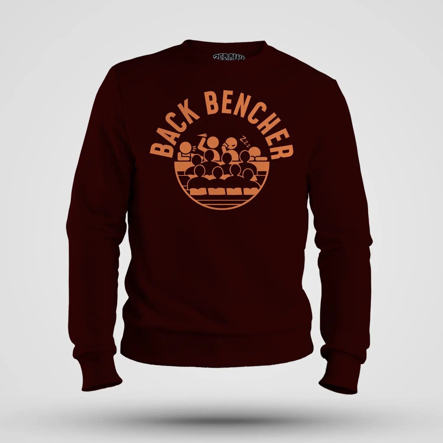 Back Bencher Men/Unisex Sweatshirt in Maroon Color