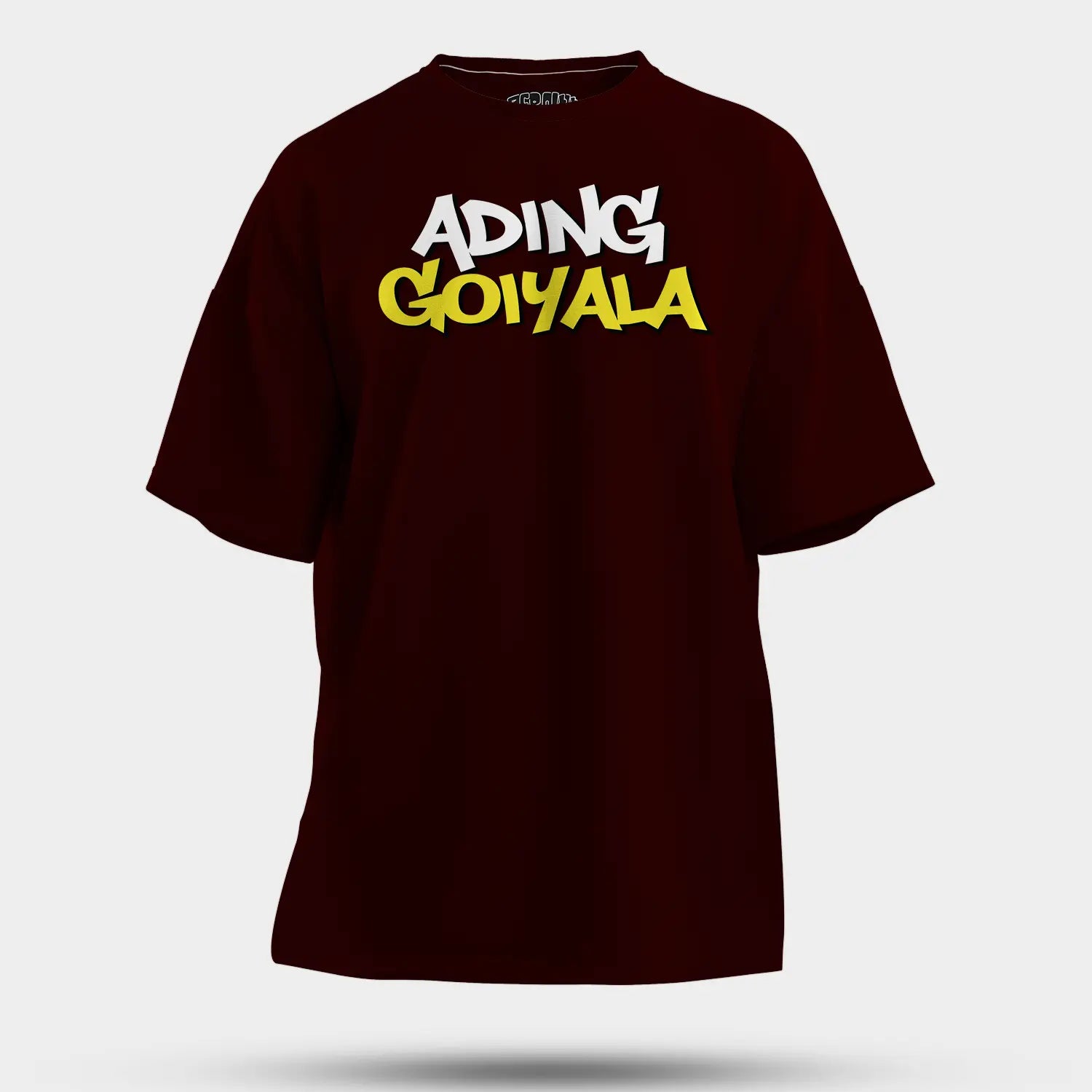 Ading Goiyala Men/Unisex Oversized T-Shirt in Maroon Color