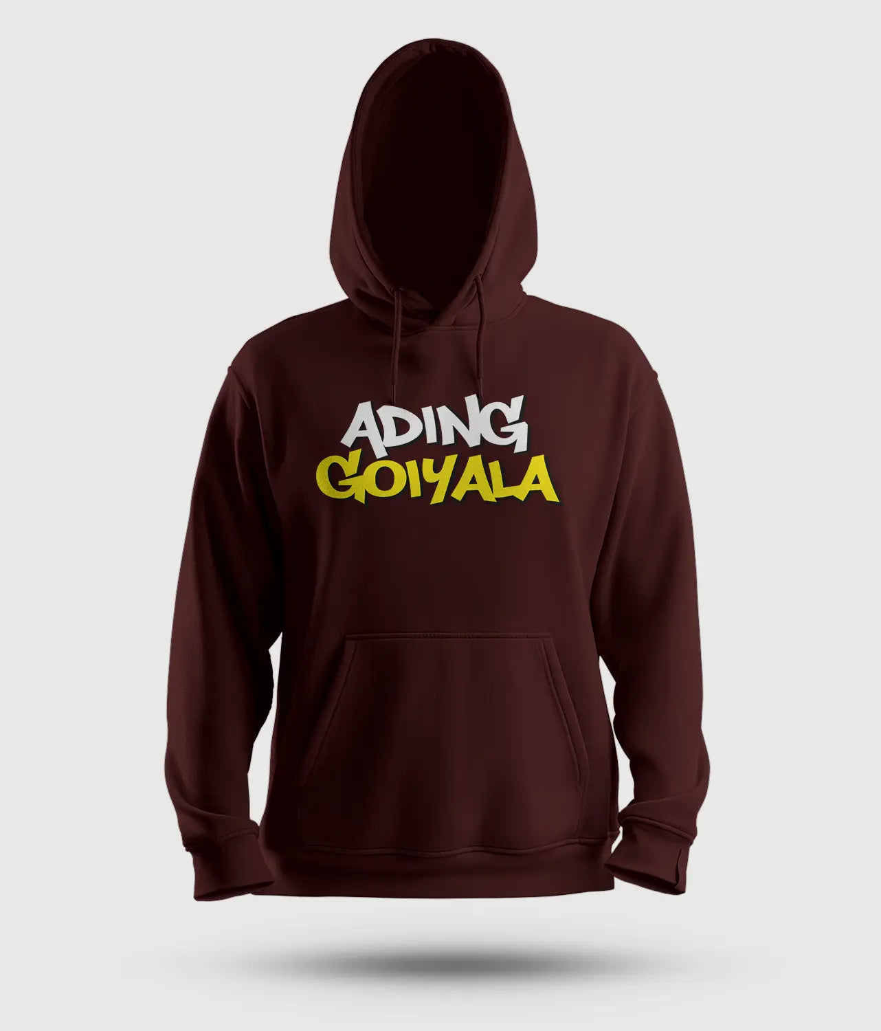 Ading Goiyala Men/Unisex Hoodie in Maroon Color