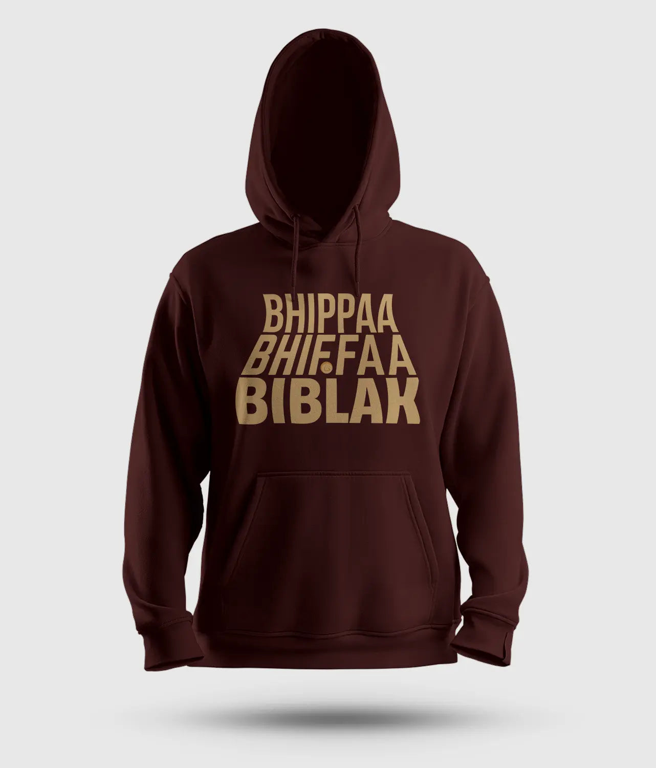 Bhippa Bhiffa Biblak Men/Unisex Hoodie in Maroon Color