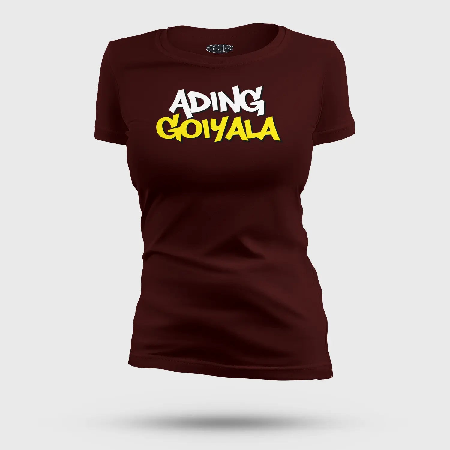 Ading Goiyala Women's T-Shirt in Maroon Color