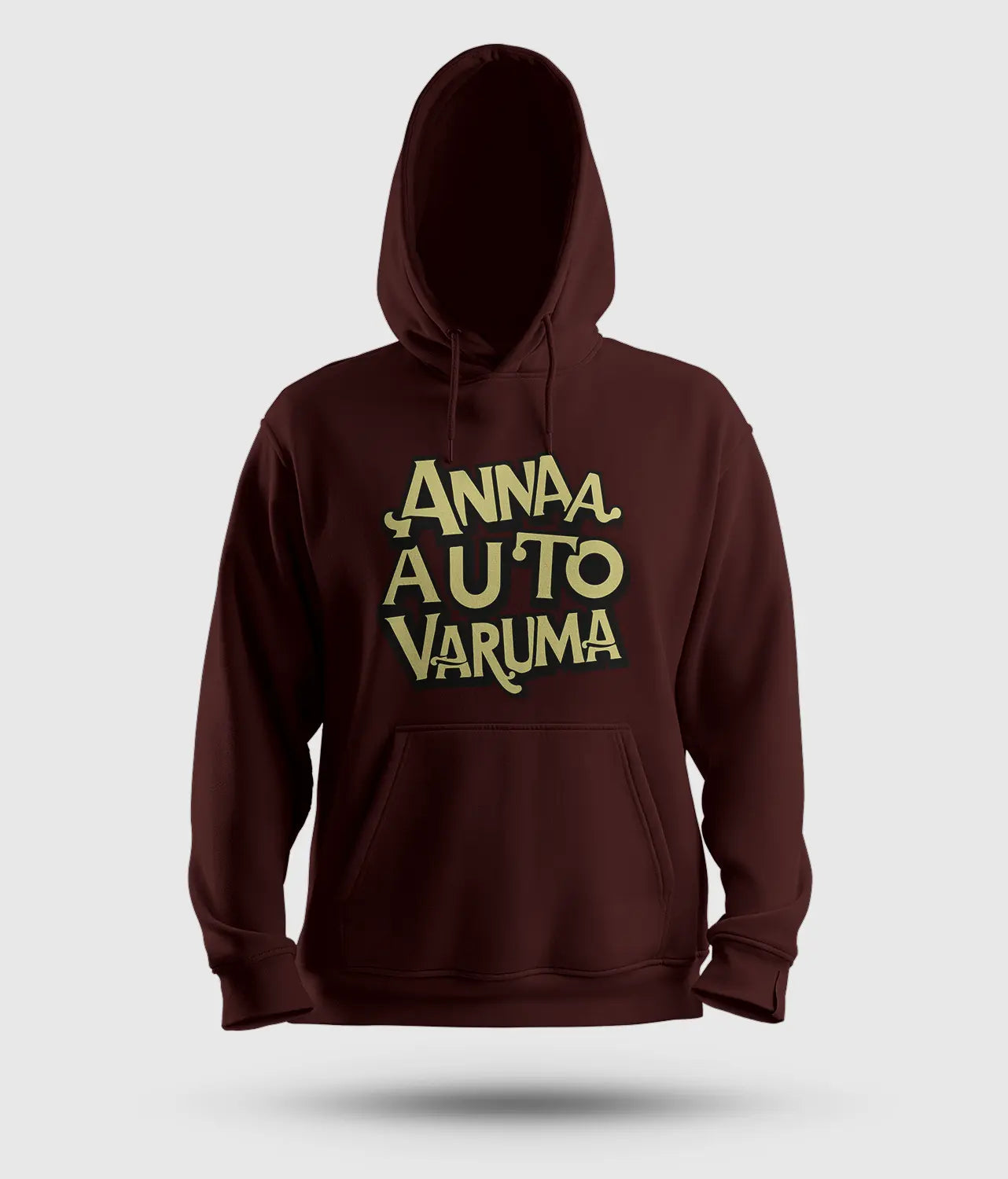 Anna Auto Varuma Men/Unisex Hoodie in Maroon Color