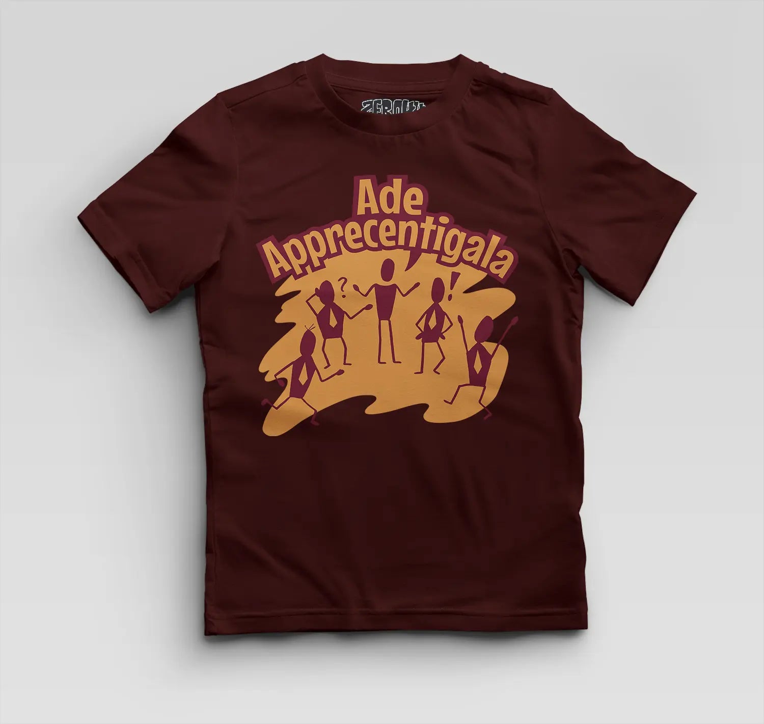 Ade Apprecentingala Boys Round Neck T-Shirt in Maroon Color