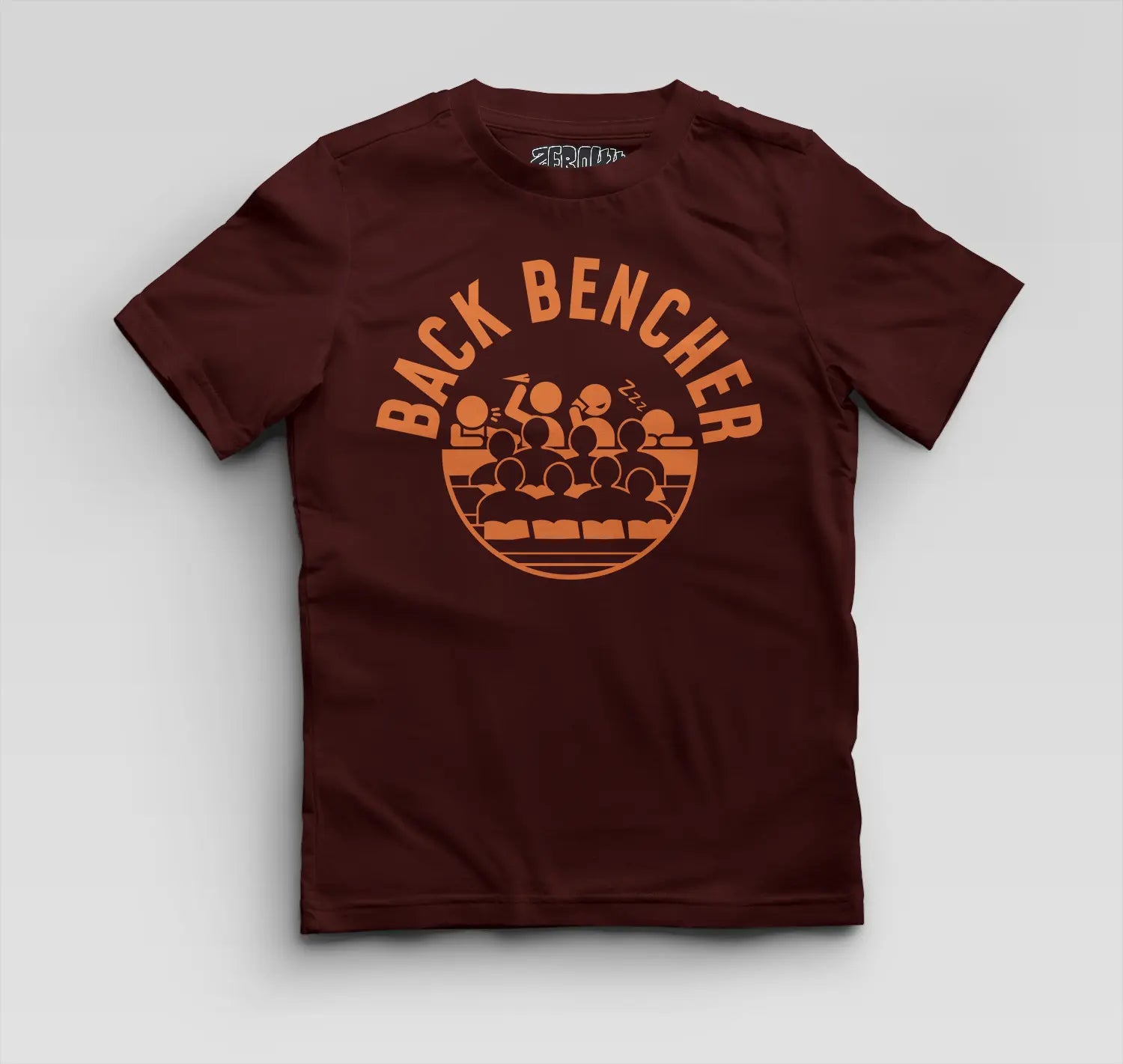 Back Bencher Boys Round Neck T-Shirt in Maroon Color