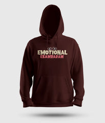 Emotional Ekambaram Men/Unisex Hoodie in Maroon Color