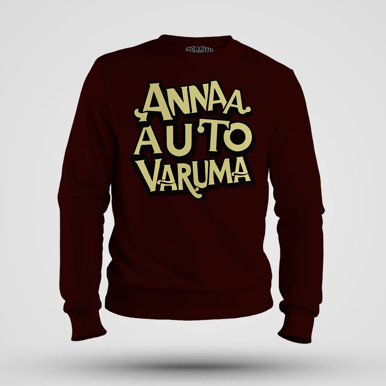 Anna Auto Varuma Men/Unisex Sweatshirt in Maroon Color
