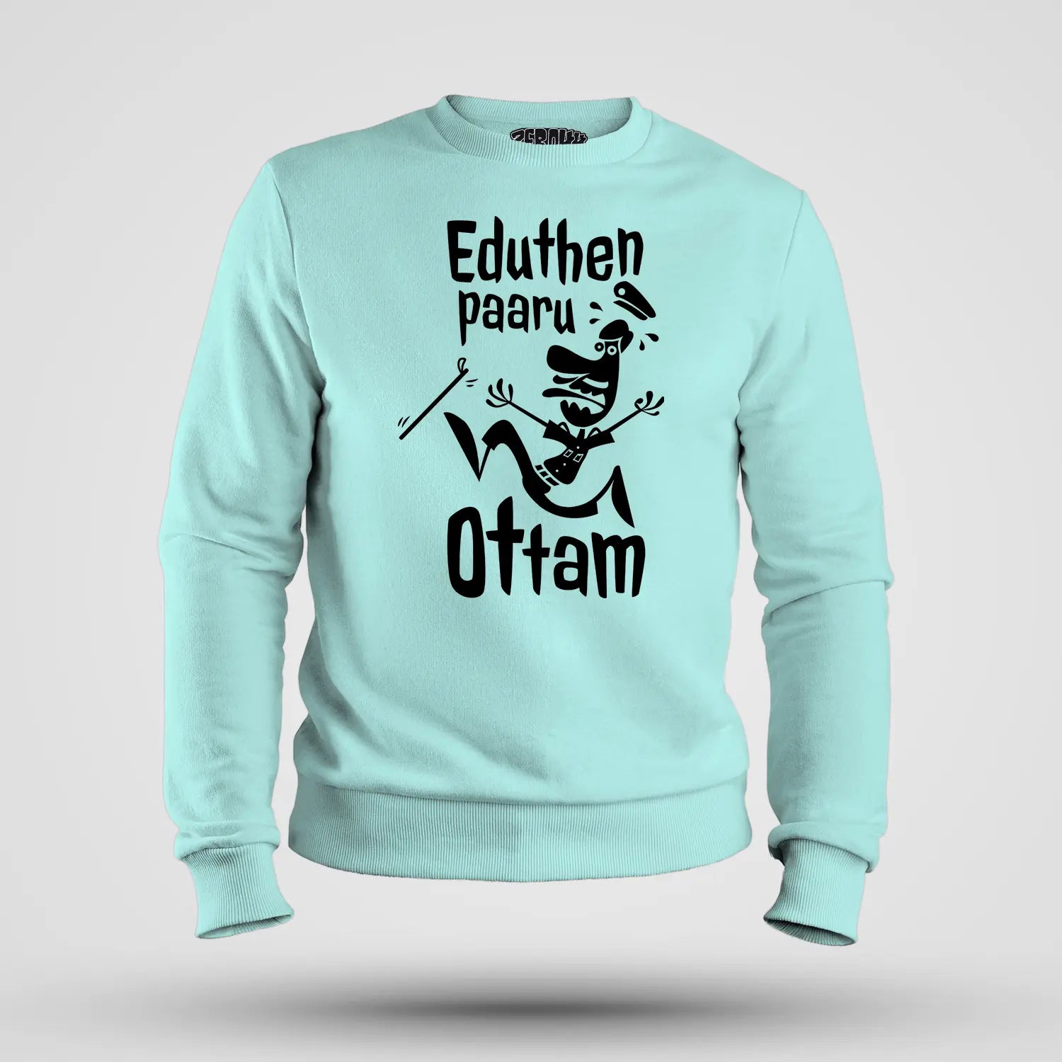Eduthen Paaru Ottam Men/Unisex Sweatshirt in Mint Color