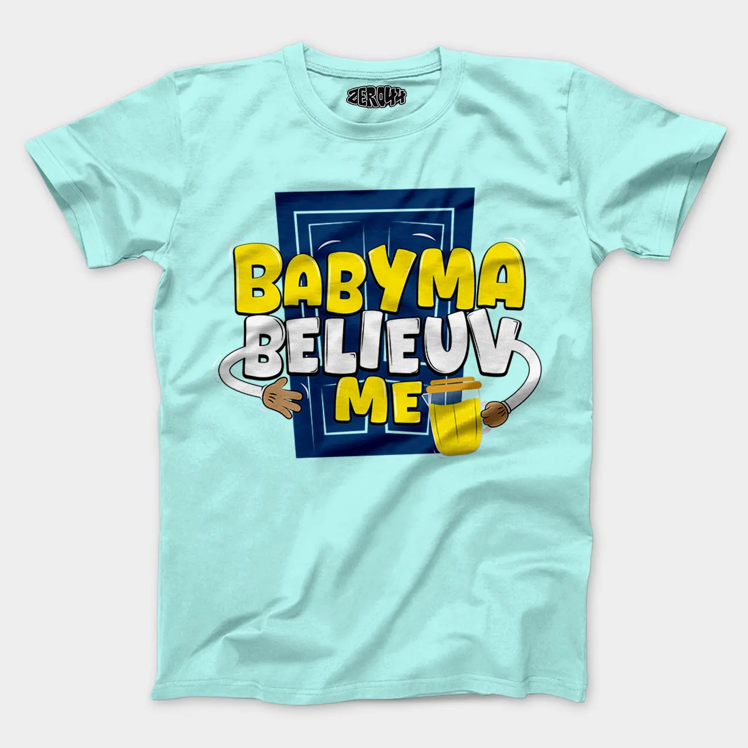 Babyma Belieuv Me Men/Unisex T-Shirt in Mint Color