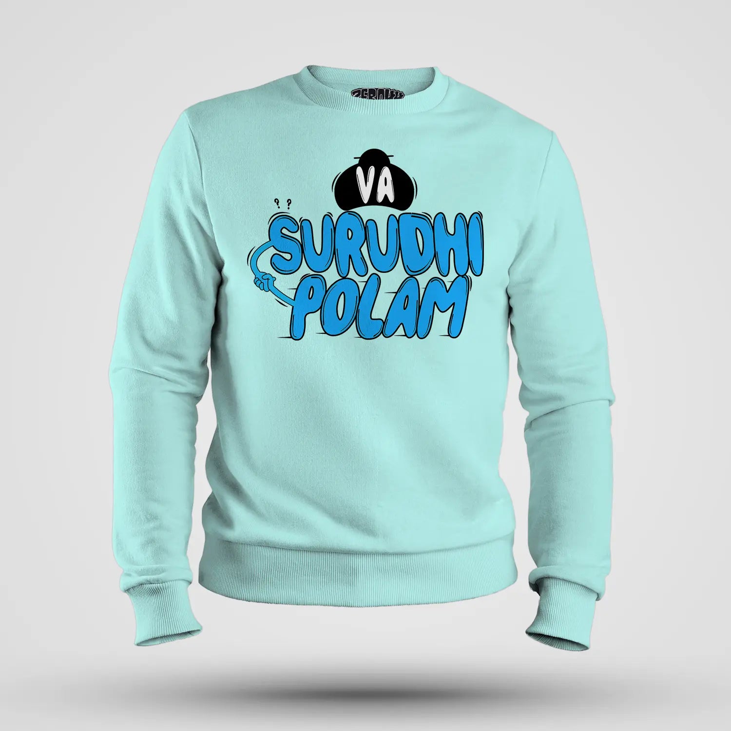 Va Surudhi Polam Men/Unisex Sweatshirt in Mint Color