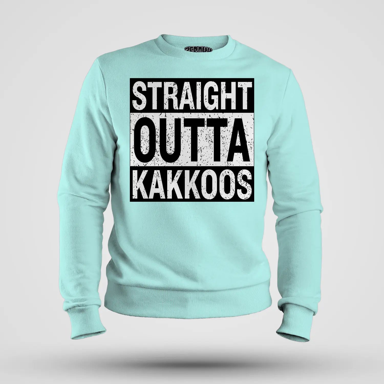Straight Outta Kakkoos Men/Unisex Sweatshirt in Mint Color