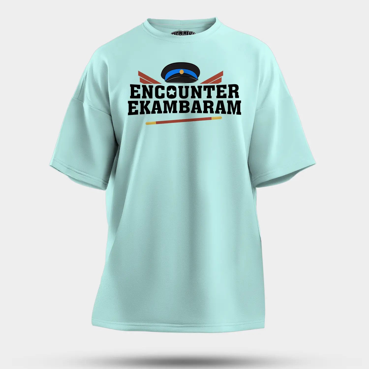 Encounter Ekambaram Men/Unisex Oversized T-Shirt in Mint Color