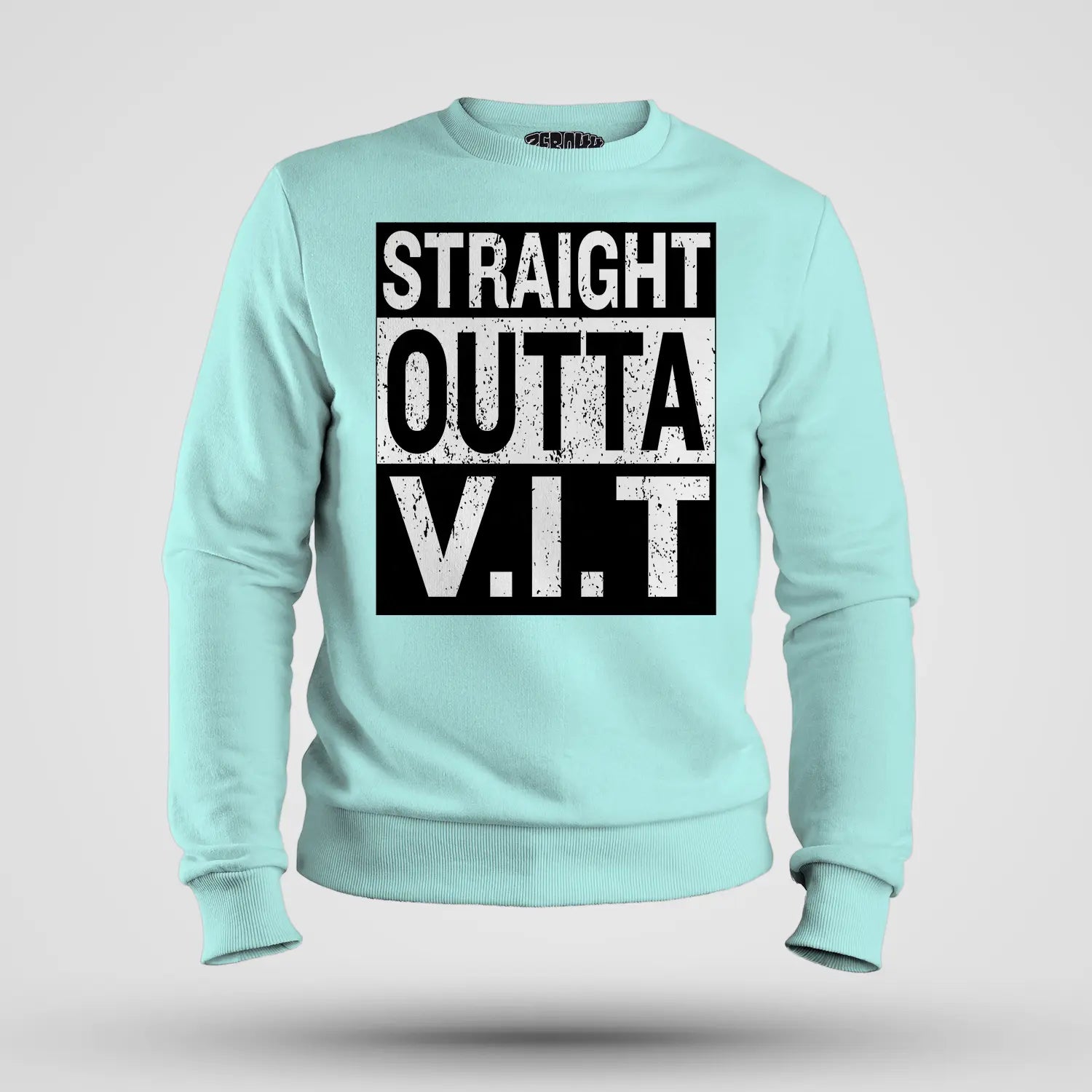 Straight Outta Vit Men/Unisex Sweatshirt in Mint Color