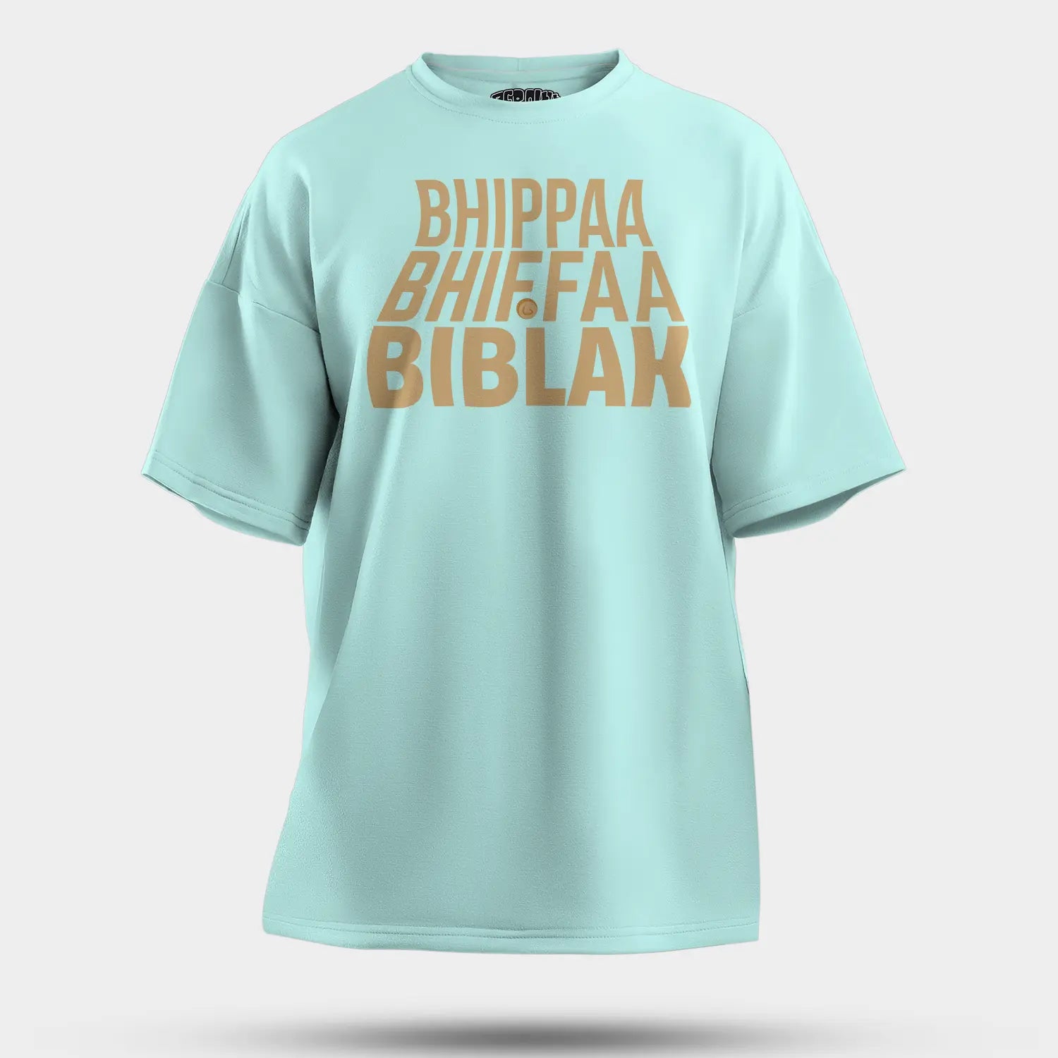 Bhippa Bhiffa Biblak Men/Unisex Oversized T-Shirt in Mint Color
