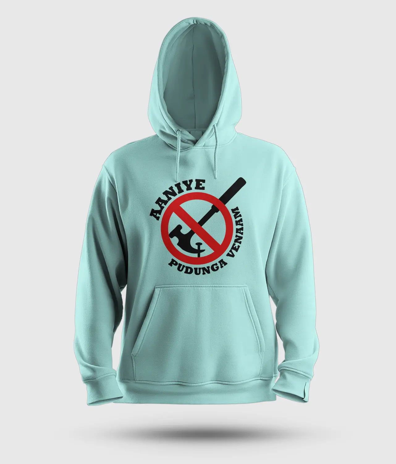 Aaniye Pudunga Venaam Men/Unisex Hoodie in Mint Color