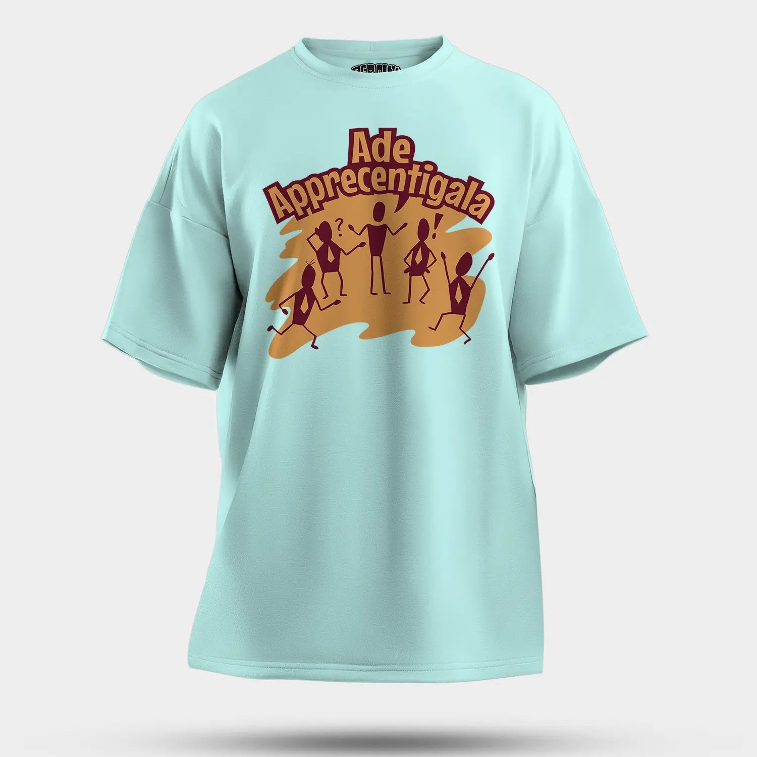 Ade Apprecentingala Men/Unisex Oversized T-Shirt in Mint Color