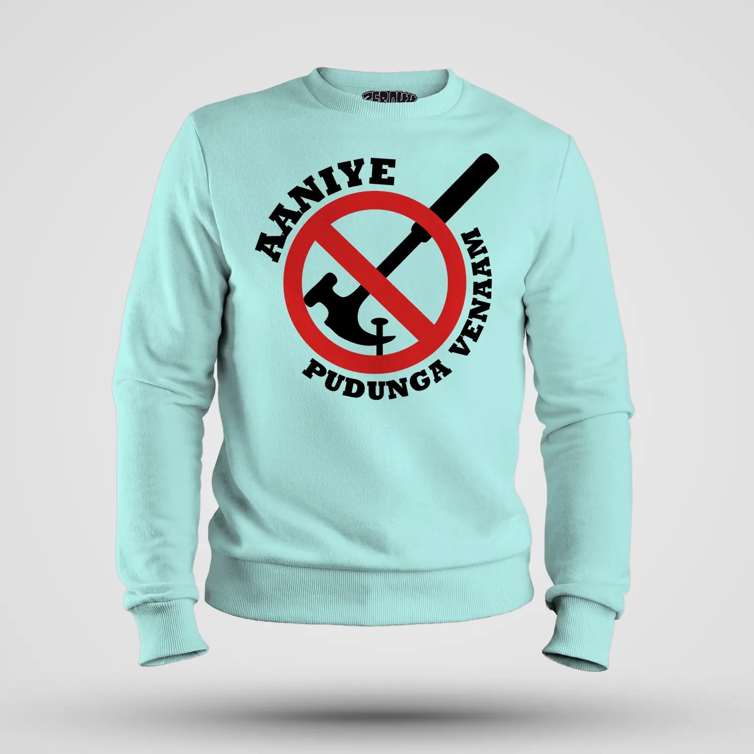 Aaniye Pudunga Venaam Men/Unisex Sweatshirt in Mint Color