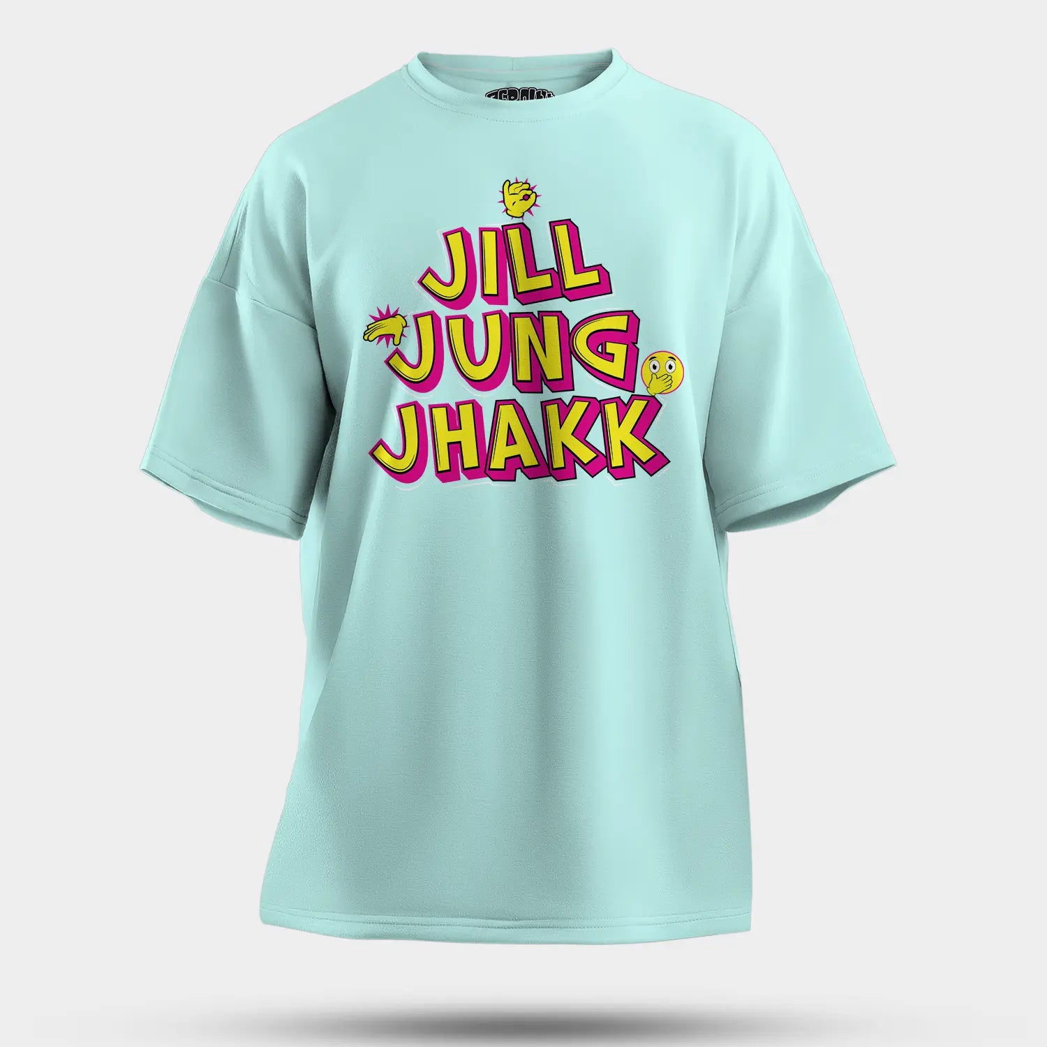 Jill Jung Jhakk Men/Unisex Oversized T-Shirt in Mint Color
