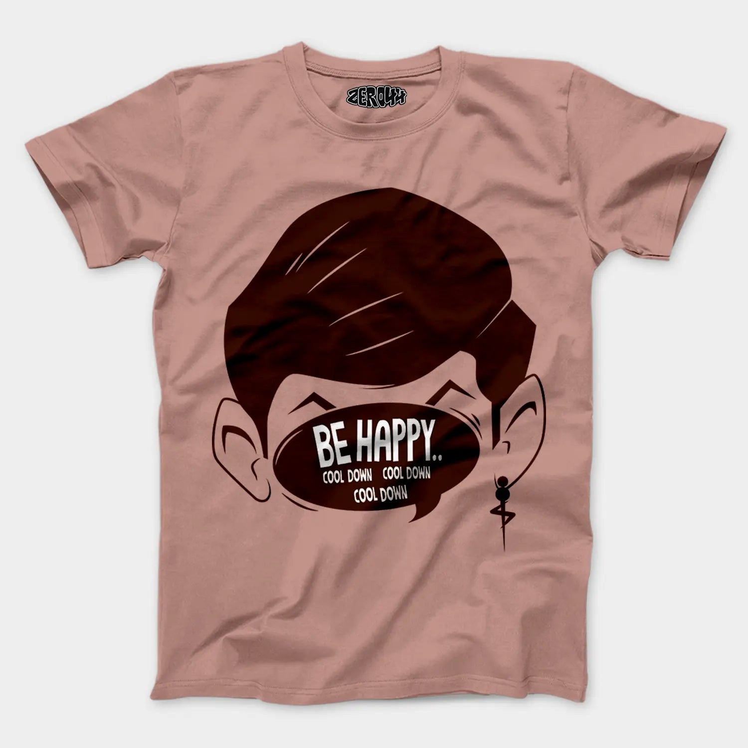 Be Happy Cool Down Cool Down Cool Down Men/Unisex T-Shirt in Mushroom Color