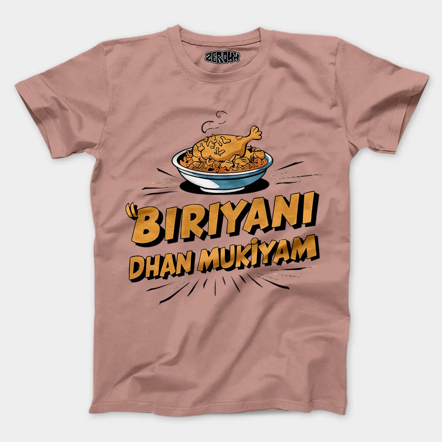 Biriyani Dhan Mukiyam Men/Unisex T-Shirt in Mushroom Color